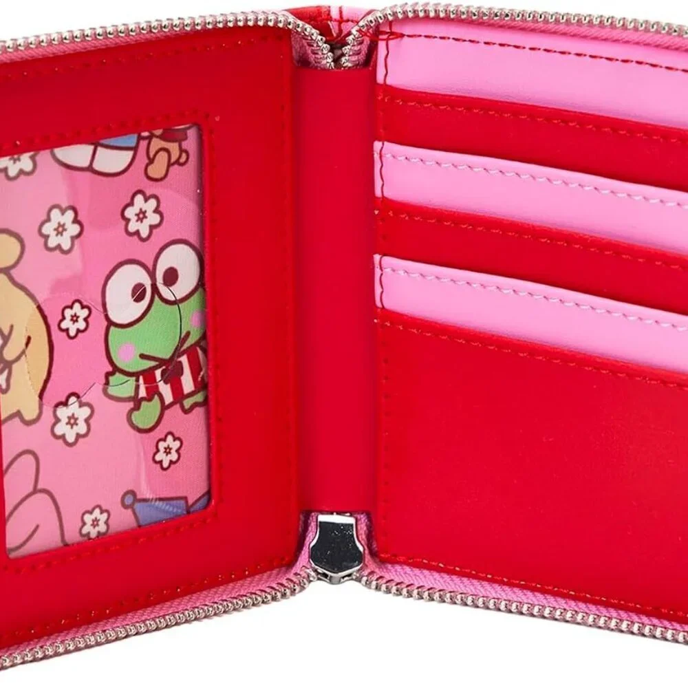 Women's Faux Leather Wallet Multicolor Ziparound Cute Character Accessory